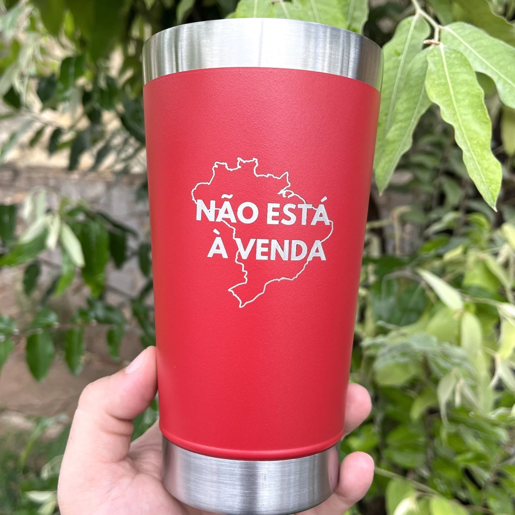 Copo "Não Está à Venda" - vermelho (470ml)