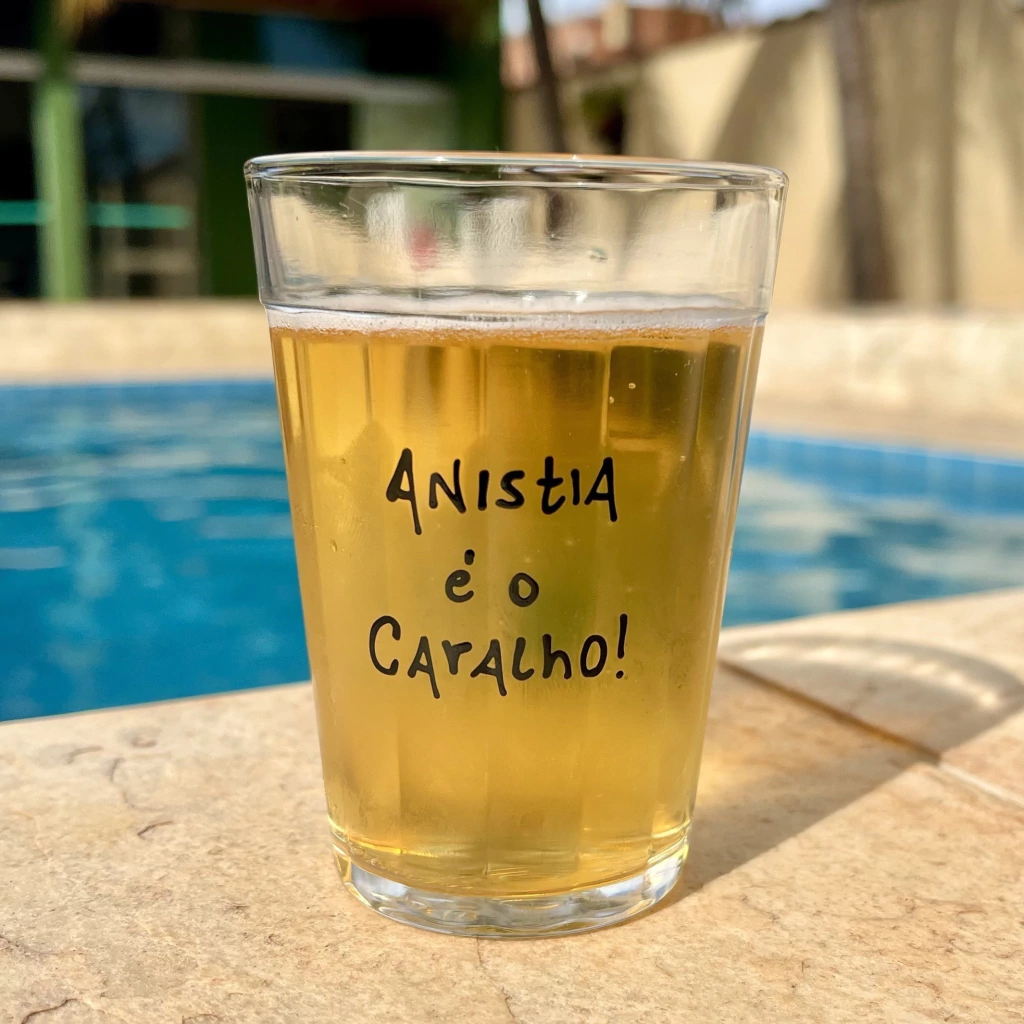 Copo Lagoinha "Anistia é o Caralho"