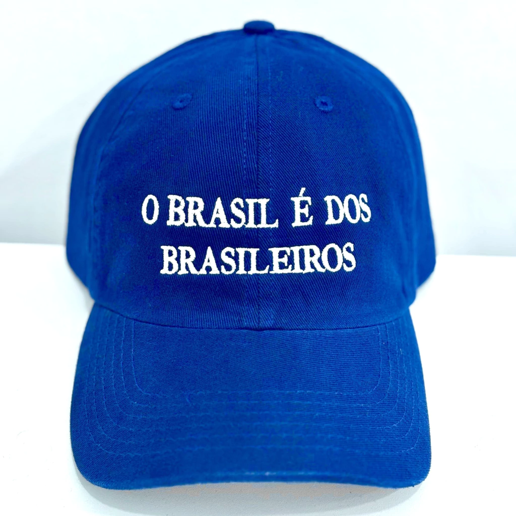 Boné "O Brasil é dos brasileiros" (azul)