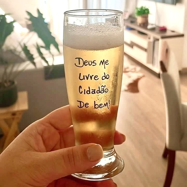 kit 4 tulipas " Deus me livre do cidadão de bem"