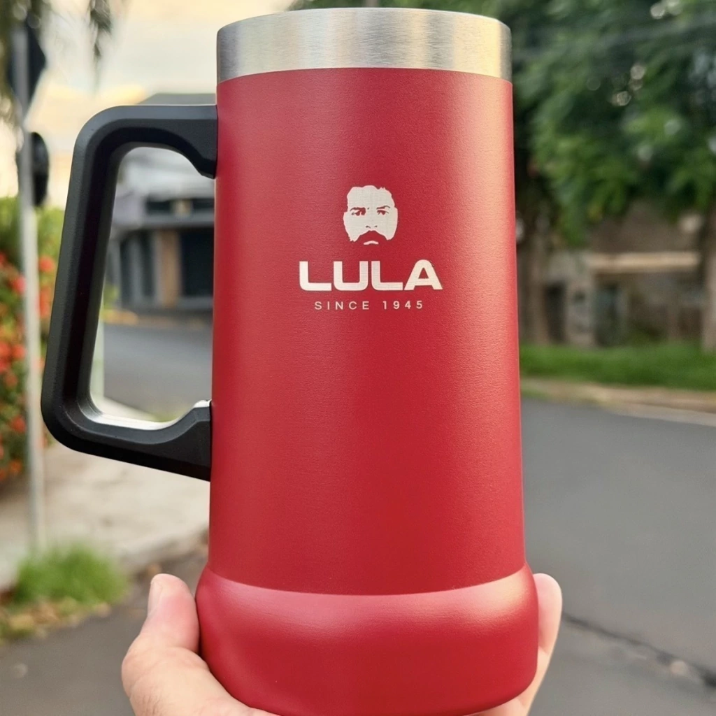 Caneca térmica Lula - vermelha (700ml)