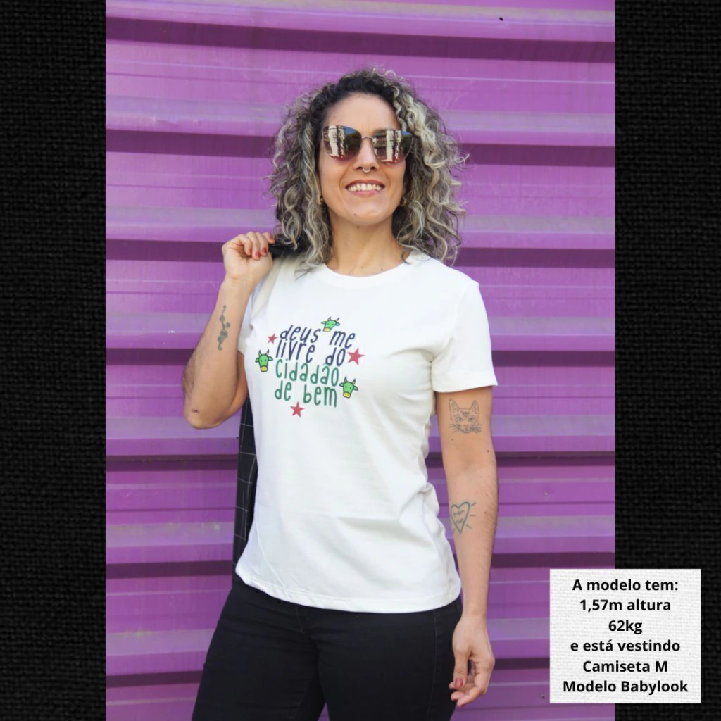 CAMISETA BABY LOOK - CIDADÃO DE BEM