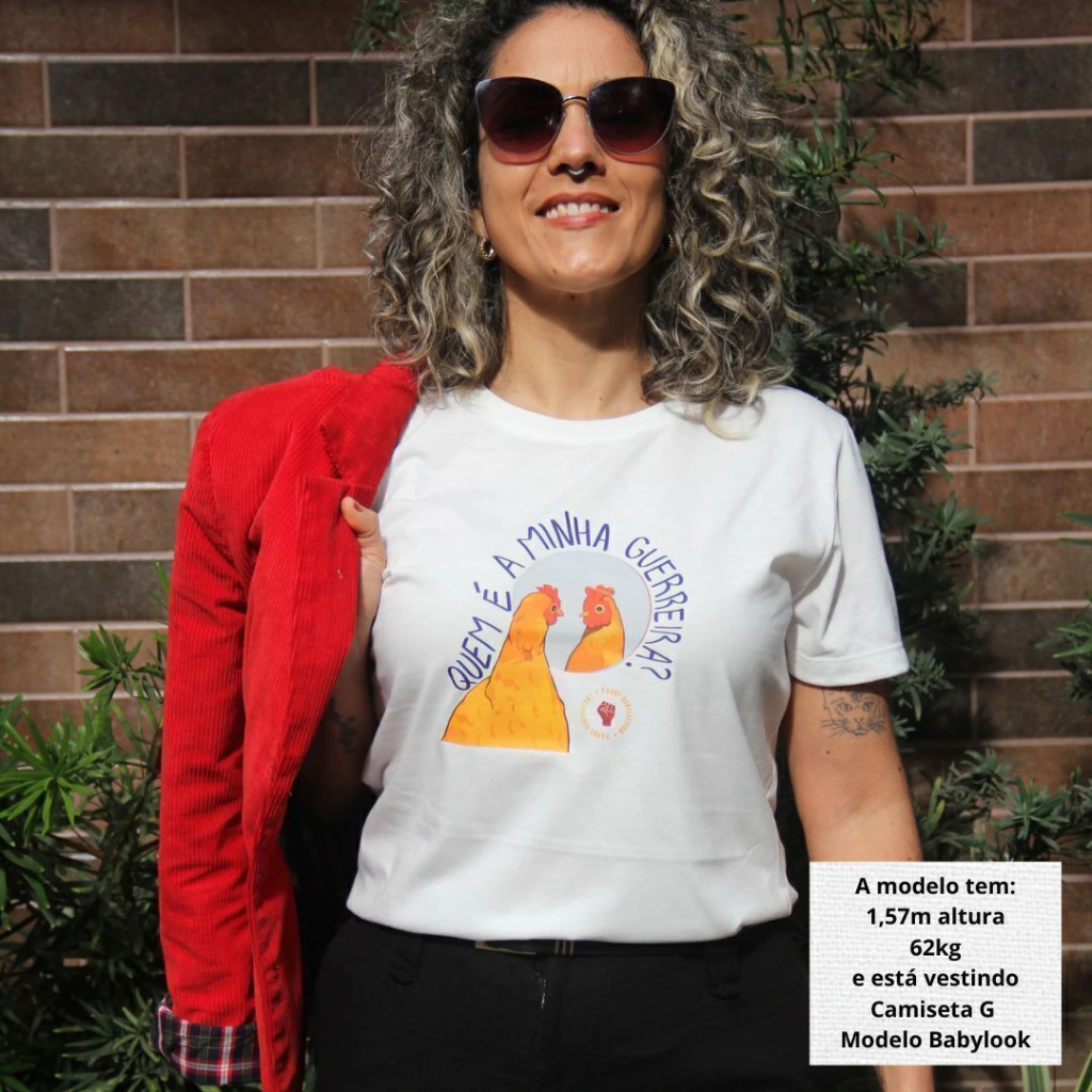 CAMISETA BABY LOOK - GUERREIRA