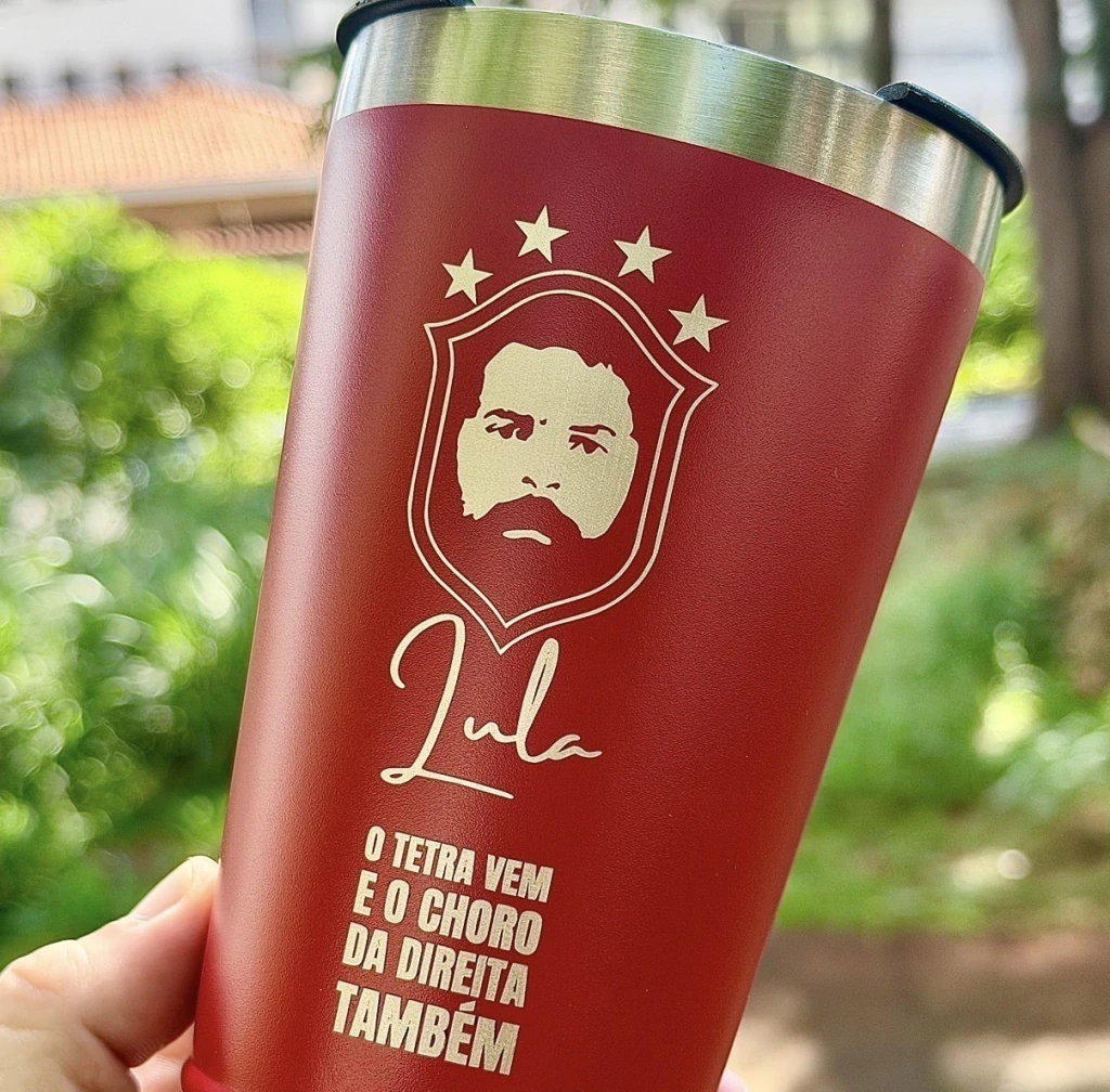 Copo térmico "Tetra Lula" - vermelho (470ml)