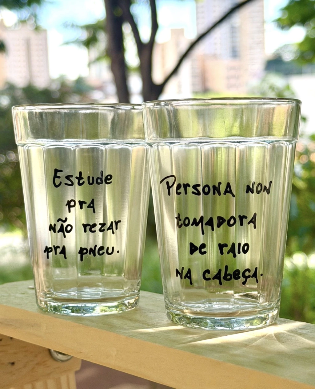 Combo "Não me confunda com minion"- 02 copos Lagoinha