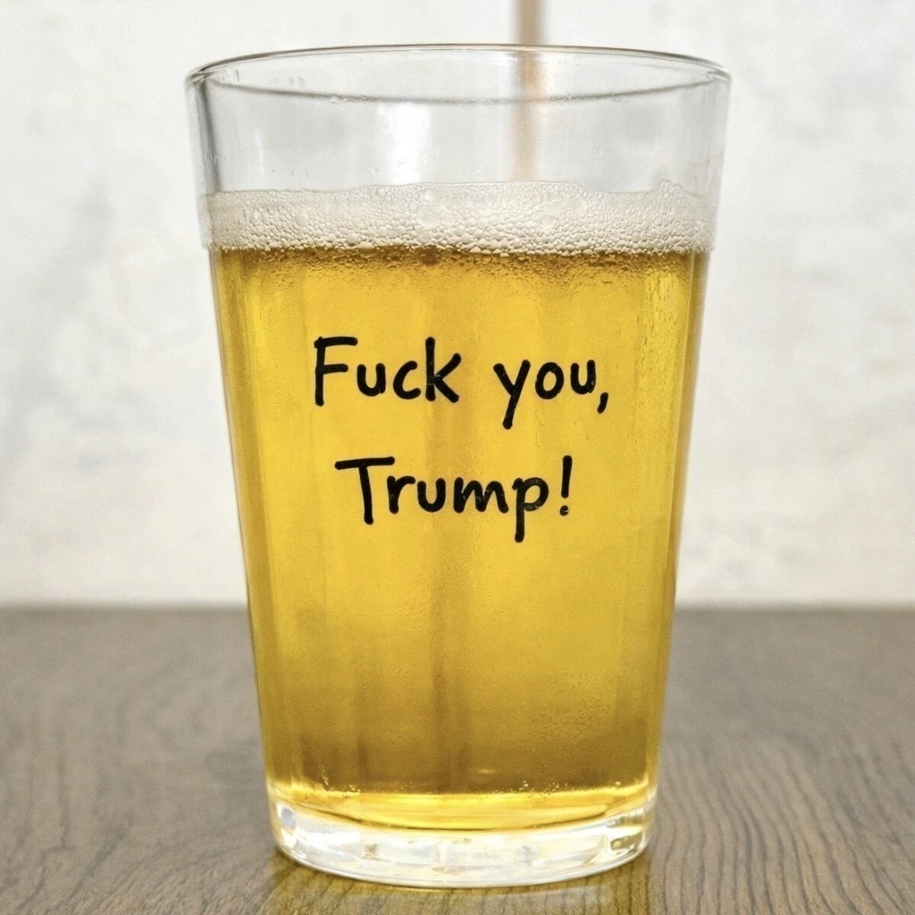 Copo Lagoinha "Fuck you, Trump"
