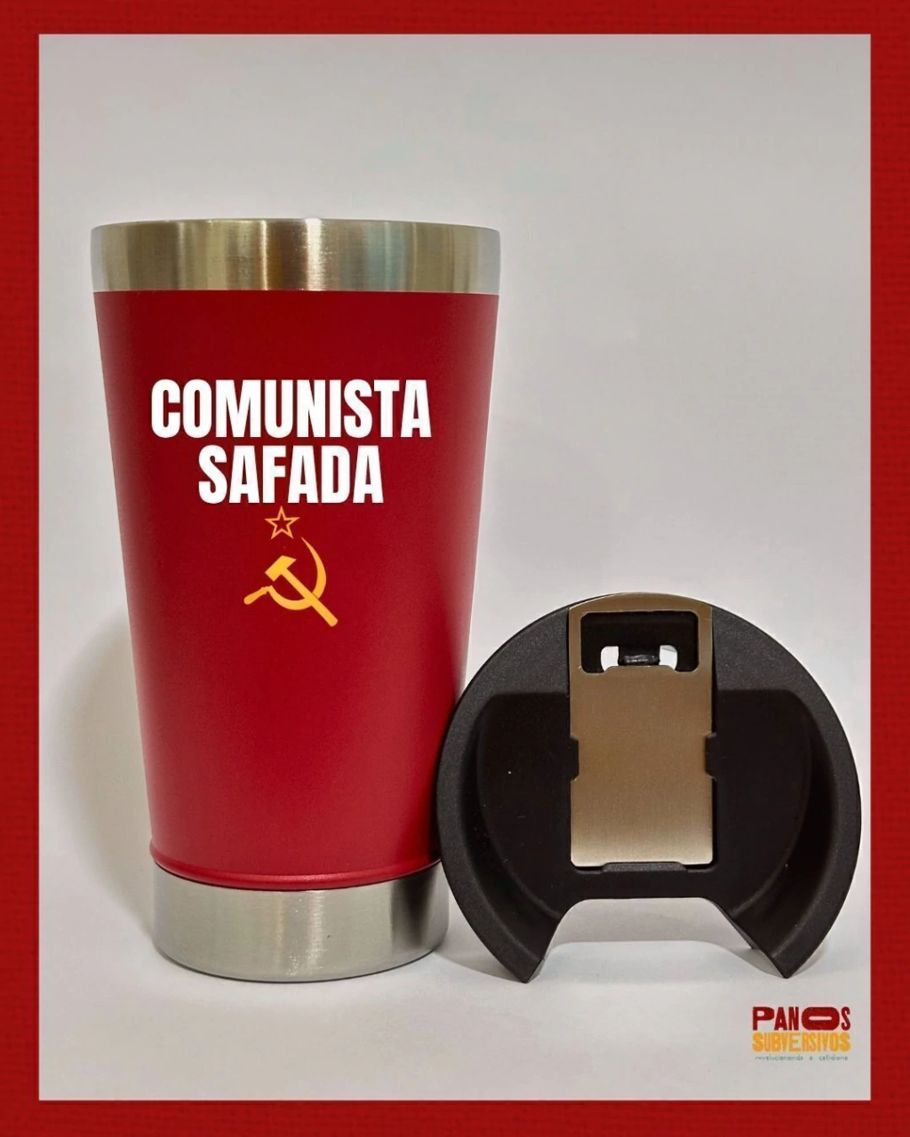 Copo térmico 473ml - COMUNISTA SAFADA