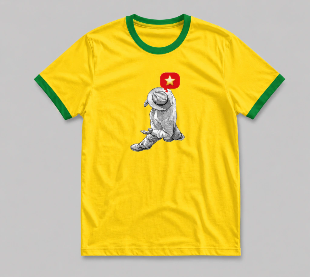 CAMISETA - LULA ESTRELA - AMARELA