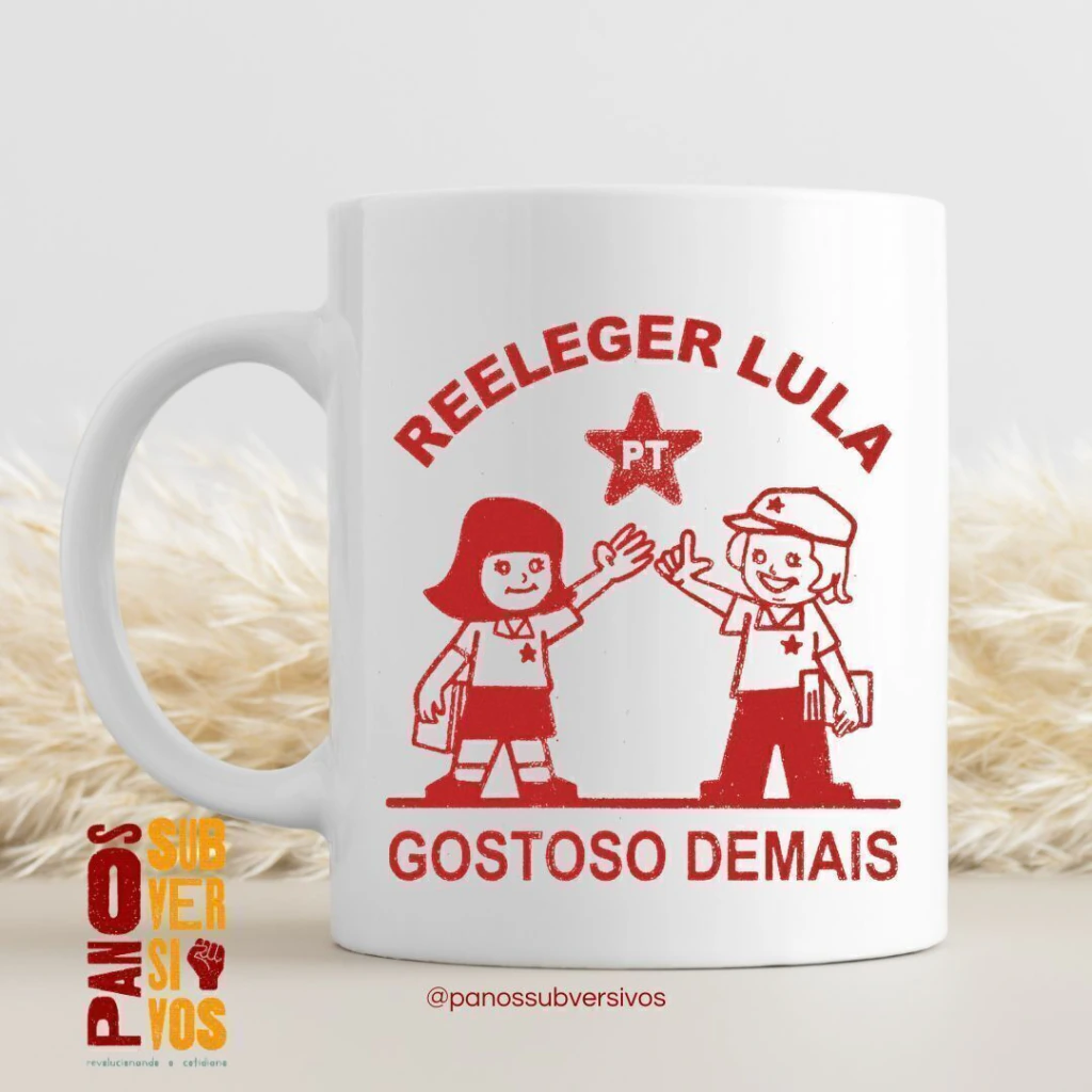 Caneca - REELEGER LULA