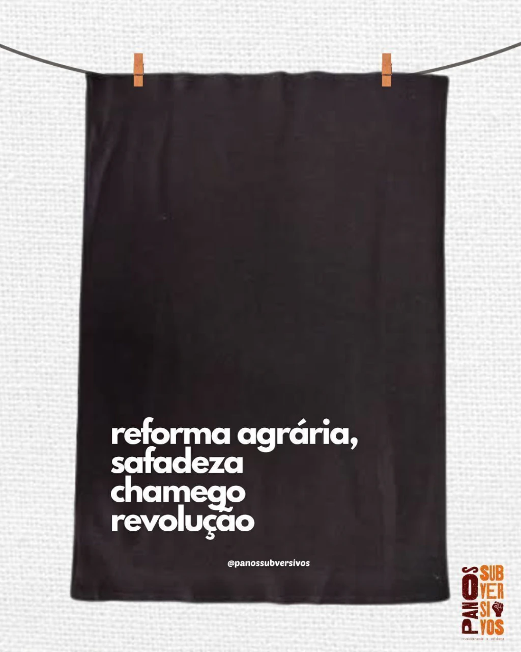 Pano COLORS - REFORMA AGRÁRIA, SAFADEZA, CHAMEGO & REVOLUÇÃO